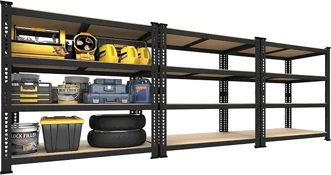 40" x 20" x 59" Heavy Duty 4-Tier Metal Storage Shelves – Adjustable Garage Utility Rack Organizer