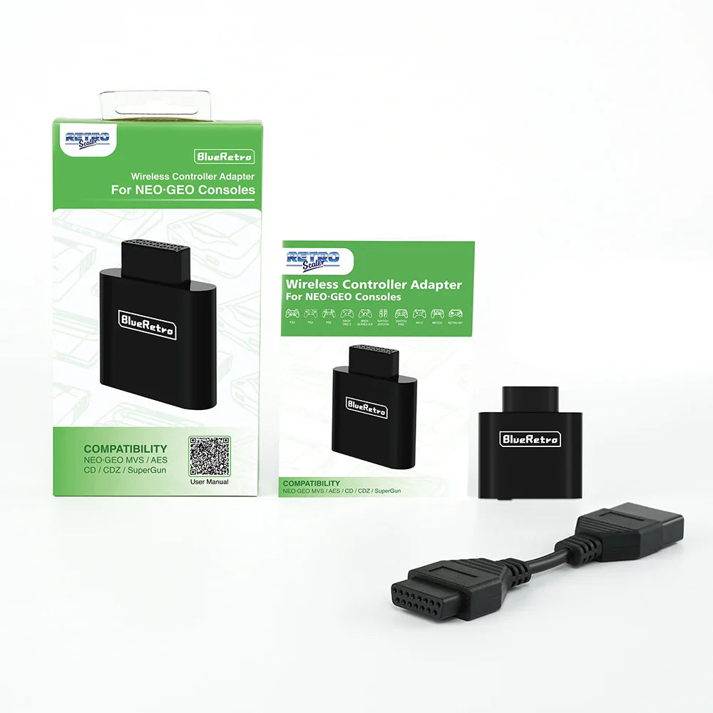 Retroscaler BlueRetro Wireless Adapter – SNK NEO·GEO MVS/AES/CD/CDZ Console Compatible with 8Bitdo & PS5 Controllers