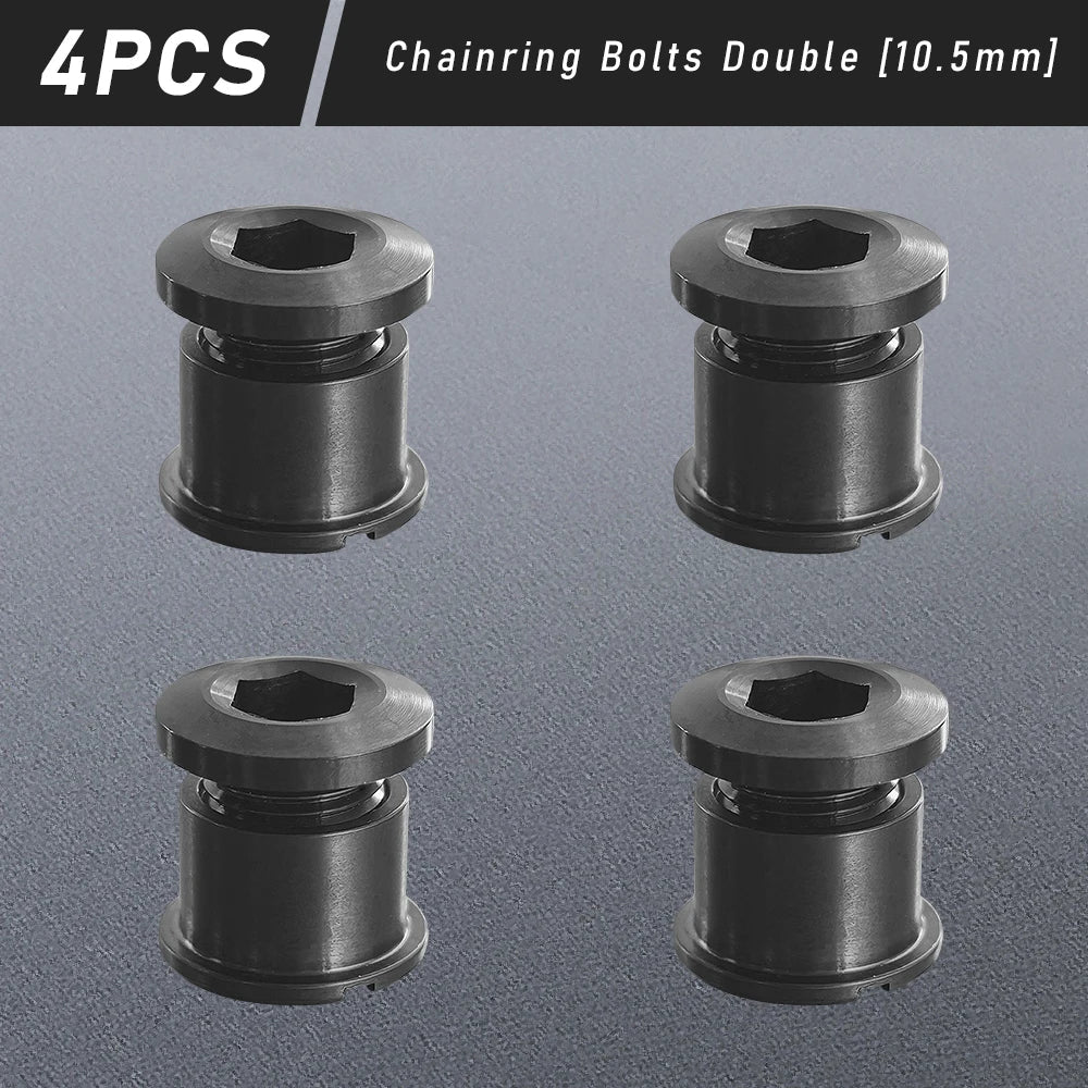 Titanium Alloy Chainring Bolts 4–5PCS MTB Road Bike Crank Screws Single & Double Chainring Hardware 6.5–10.5mm