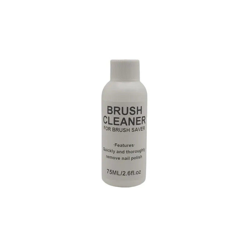 75ml Nail Brush Cleaner Set – Container, Filter Brush, and Wash Liquid for Manicure Tools