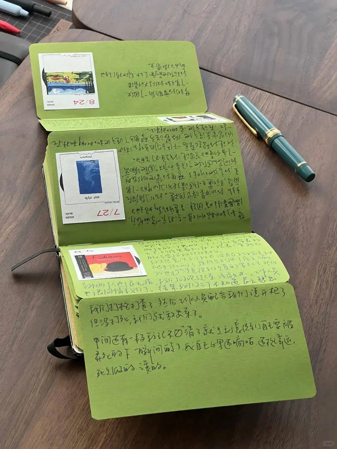 Matcha Foldable Notebook Planner - Portable Ins-Style Student Diary & Stationery Notebook