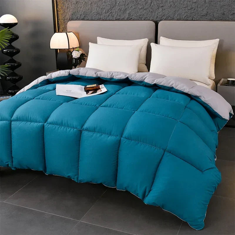 Feather Goose Down Duvet – Warm Winter Thick Quilts, Down-Filled Comforters for Single, Double, Queen & King Size Beds