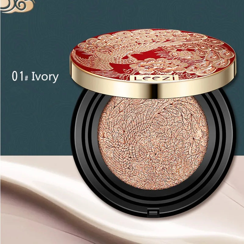 Retro Air Cushion Glow Foundation Cream – Moisturizing, Oil-Control BB Cream for Concealing & Brightening