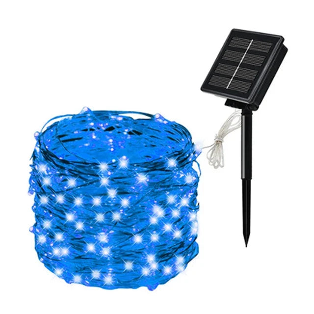 Solar LED Fairy String Lights - Waterproof Outdoor Garden Twinkle Lights for Patio & Party Decor