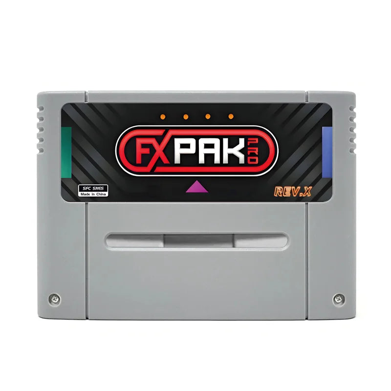 FXPAK Pro SD2 Rev X SNES Game Cartridge – 3000-in-1 16-Bit Retro Console Card for JP/EU/US with SA1 & DSP RPG Support