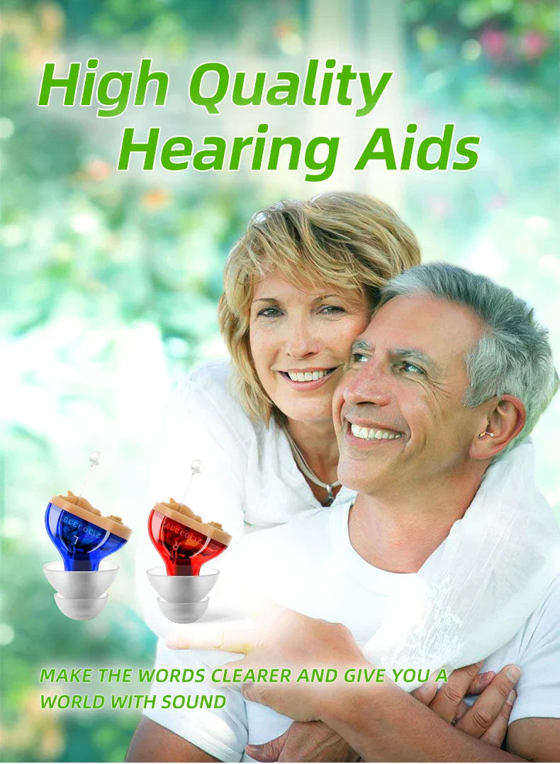 Mini CIC Invisible Hearing Aid - Sound Amplifier for Seniors - Battery A10, Audífonos - First Aid Deaf Machine