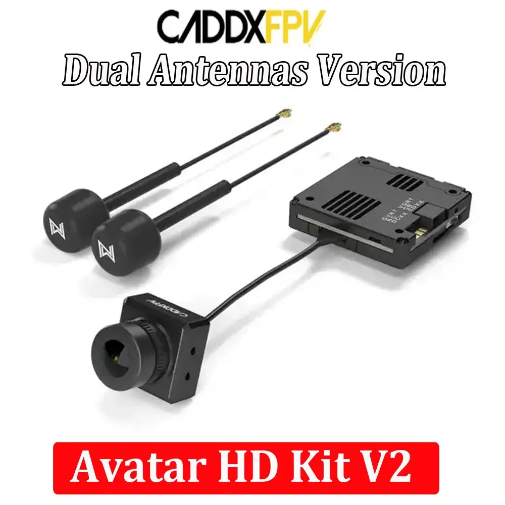 Caddx Avatar HD Pro Kit V2 (Dual Antennas) — Gyroflow + 32GB for FPV Freestyle Drones