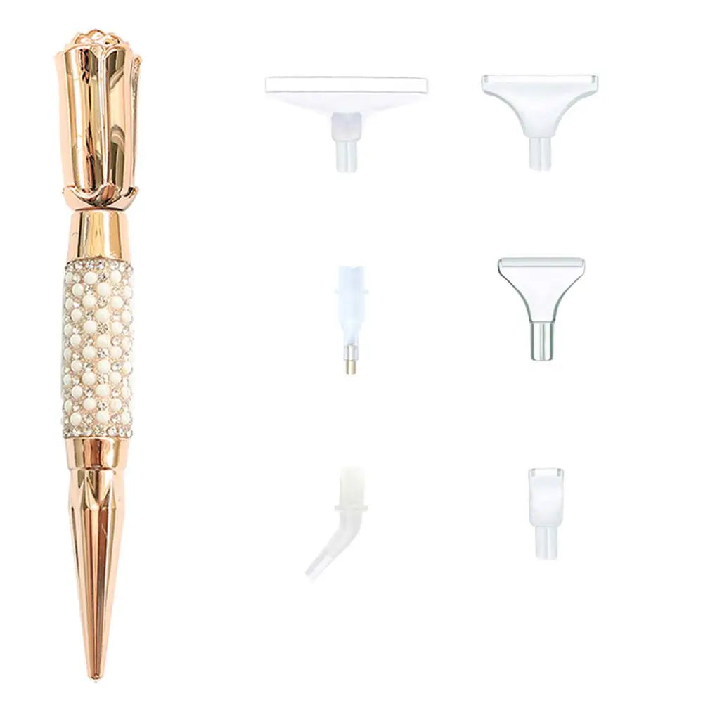 5D Diamond Painting Pen Kit – Glitter Sparkle Point Drill Pens for Cross Stitch, Embroidery, DIY Crafts & Nail Art