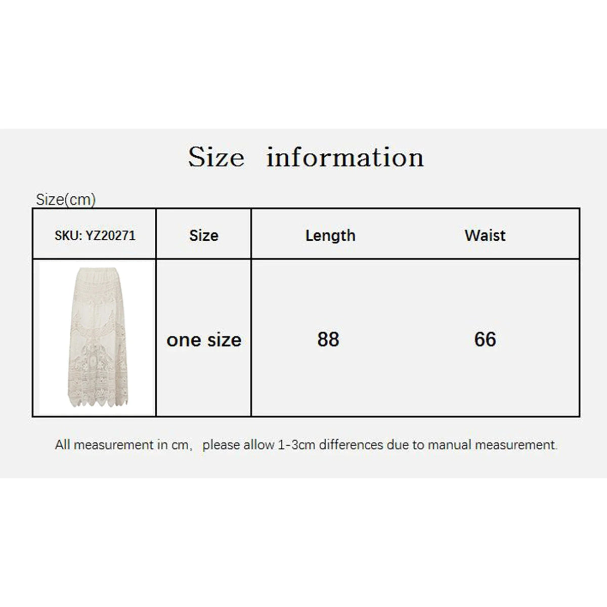Women’s Lace Crochet Maxi Skirt - A-Line Boho Beach Cover Up for Summer Holiday Outfits