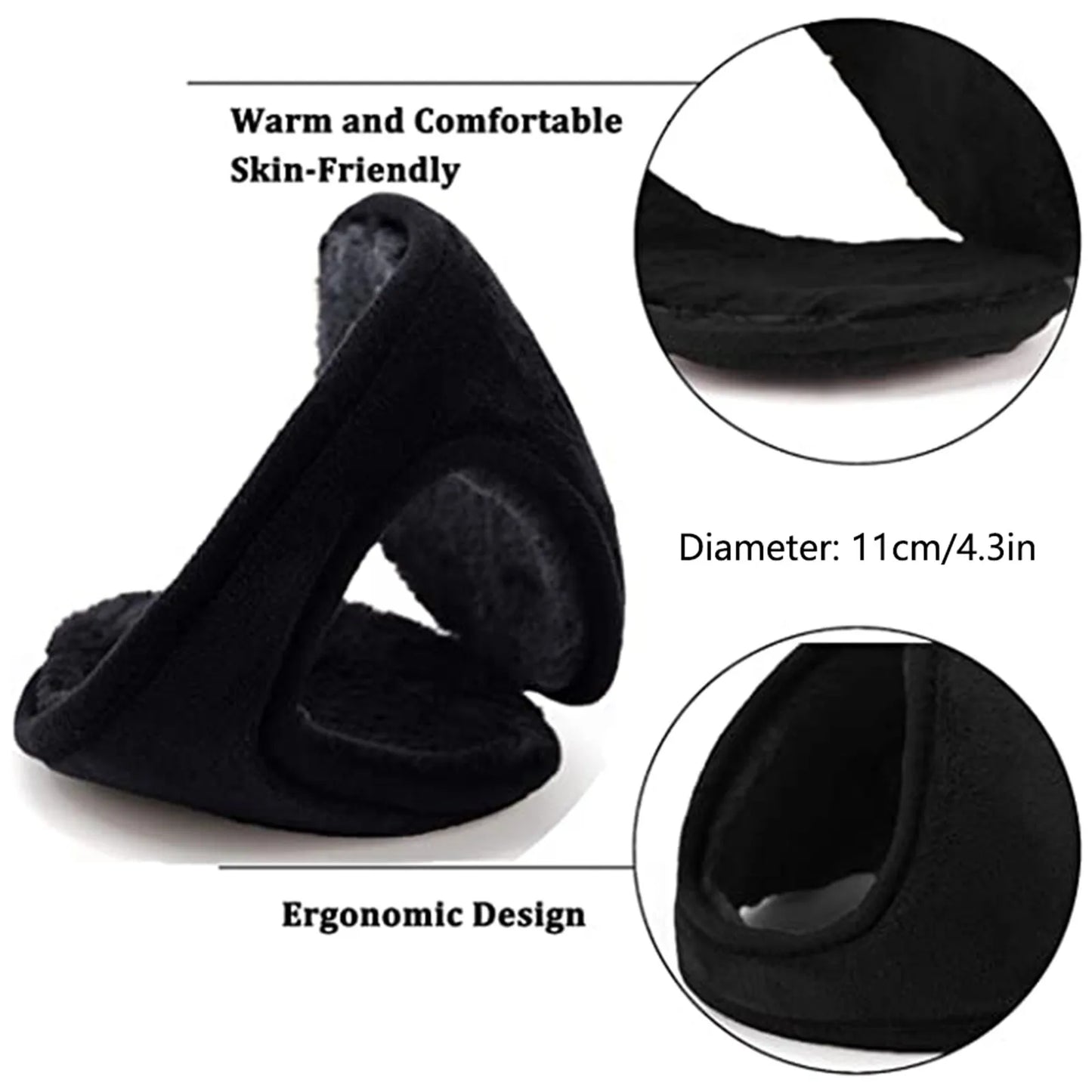 Winter Earmuffs for Cold Weather - Warm Ear Muff Headband for Men and Women, Ideal for Outdoor Running