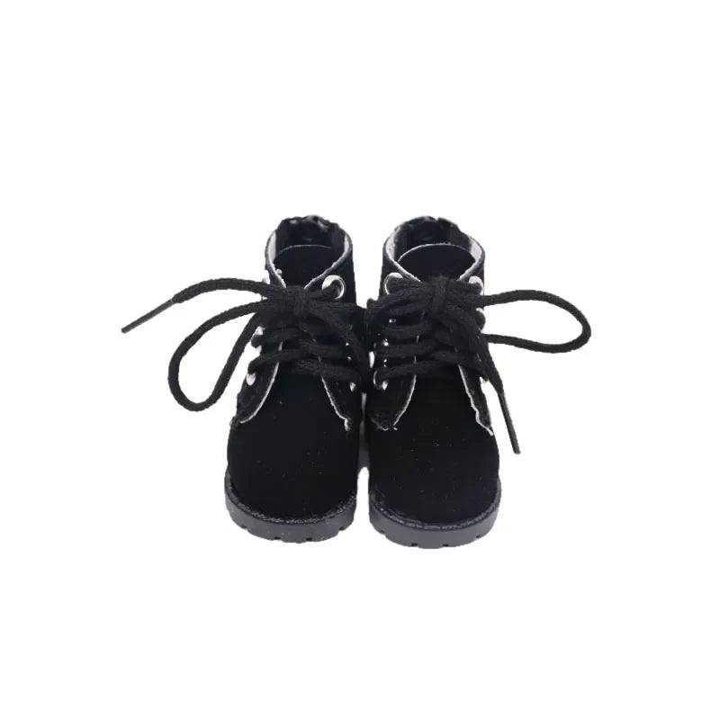 5CM Doll High-Top Boots – PU Shoes for 14.5" American & Paola Reina Dolls, 1/6 BJD Blythe & EXO Doll Accessories