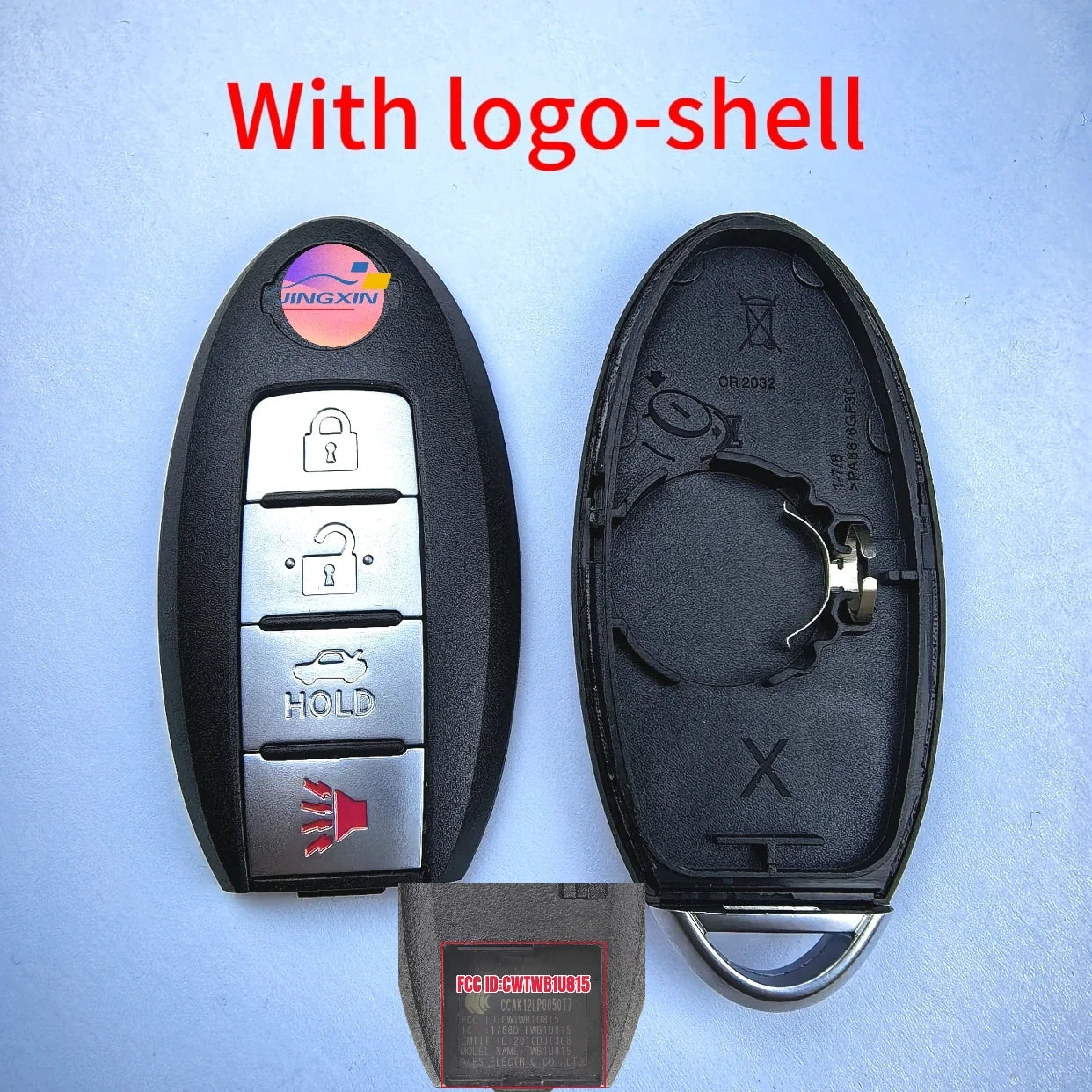 Jingxin CWTWB1U815 Smart Key & Board with 4BT 315MHz ID46-PCF7952 Chip – Compatible for Nissan Sunny, Teana, Sylphy, Sentra, Versa Car Key Shell