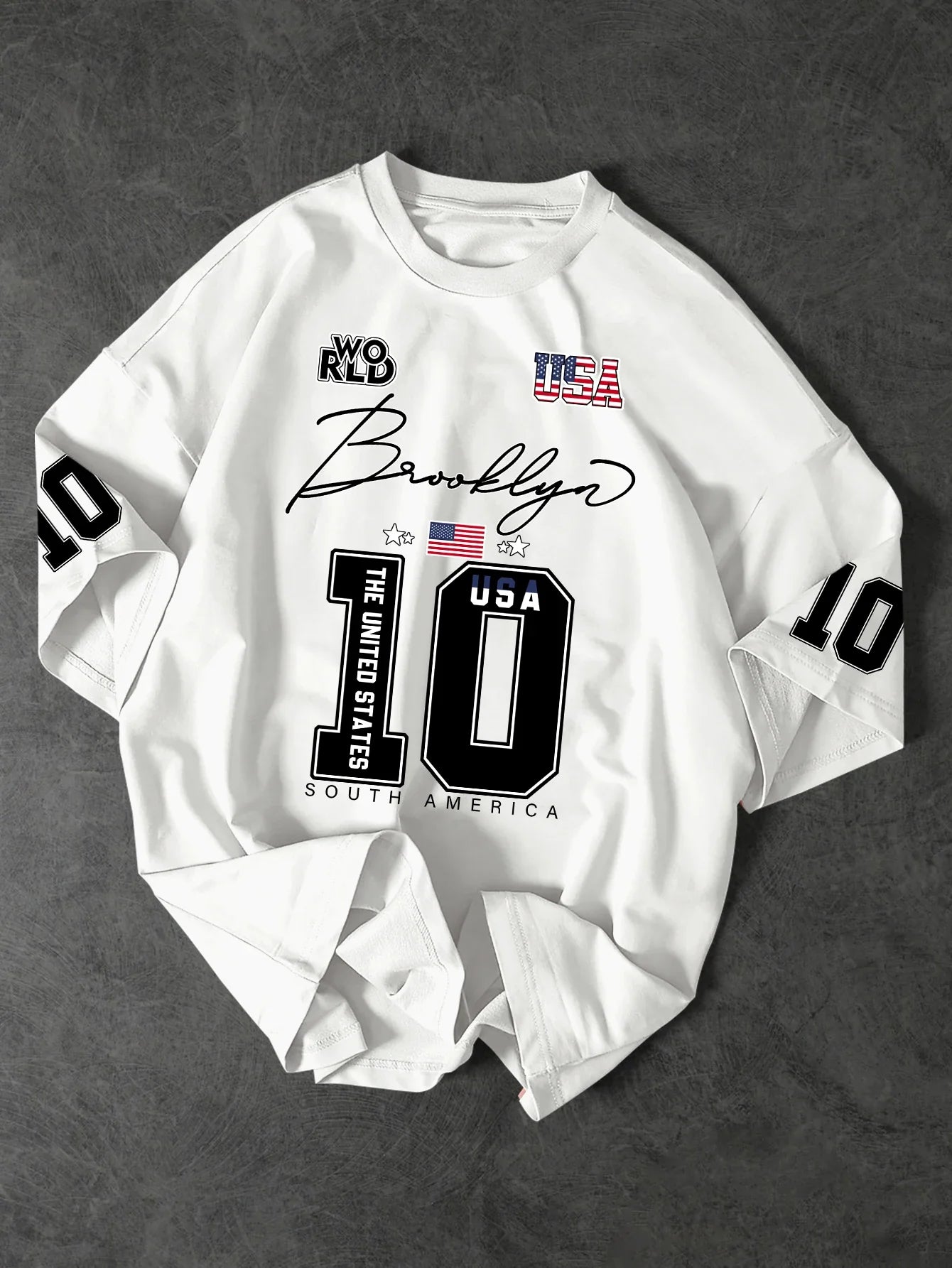 Brooklyn Style 10 Oversized T-Shirt - Men's Vintage Streetwear Jersey Tee