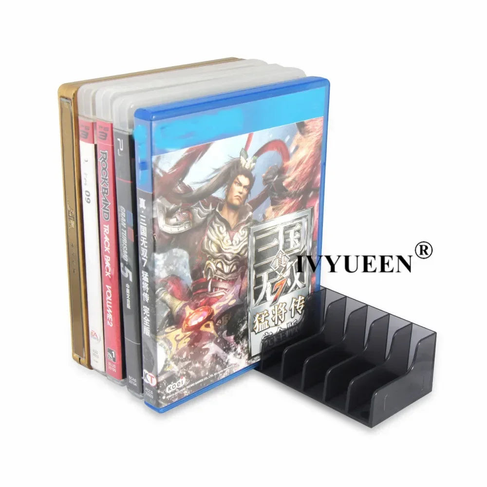 IVYUEEN Game Card Storage Stand – CD Disk Holder for PlayStation 5/4/PS4 Pro Console Games