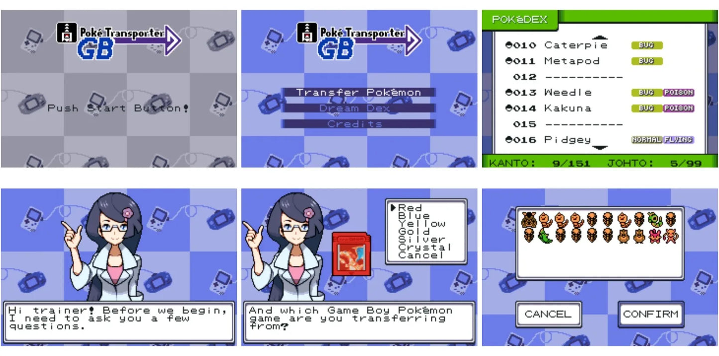Poke Transporter GB – Gen 1 & 2 to Gen 3 Transfer Tool for Real Hardware (English)