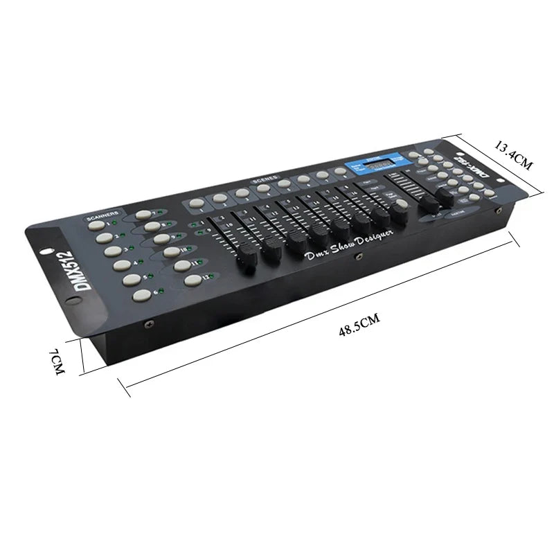 192 DMX Stage Light Controller - Professional 512 DMX Console DJ Lighting Equipment for Stage Shows & Events