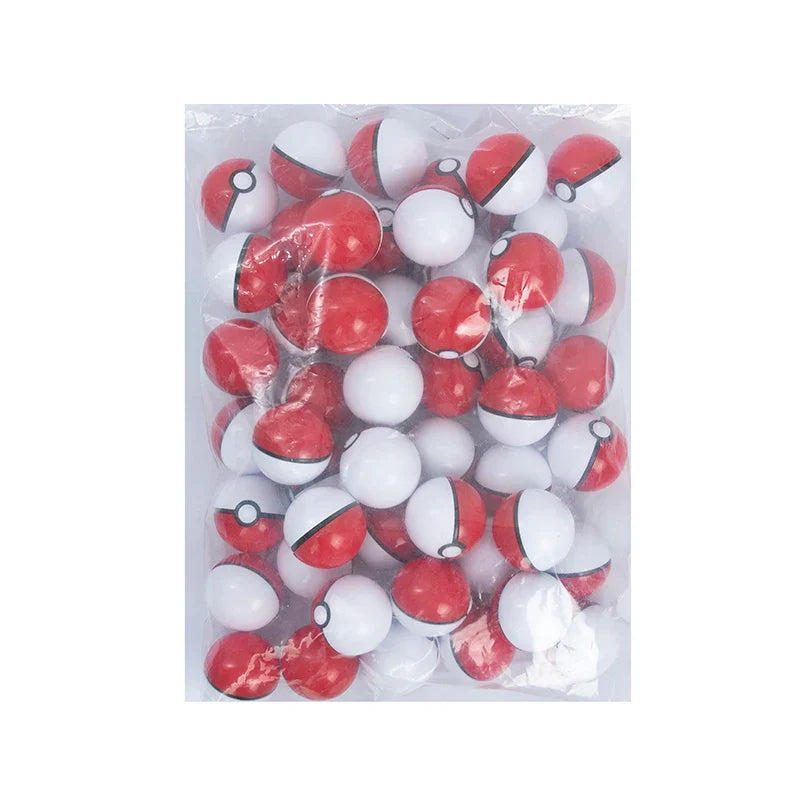 50/100pcs Pokémon Elf Ball Toys — 3cm & 5cm Pocket Monster Figures Including Pikachu, Anime Action Toys for Kids