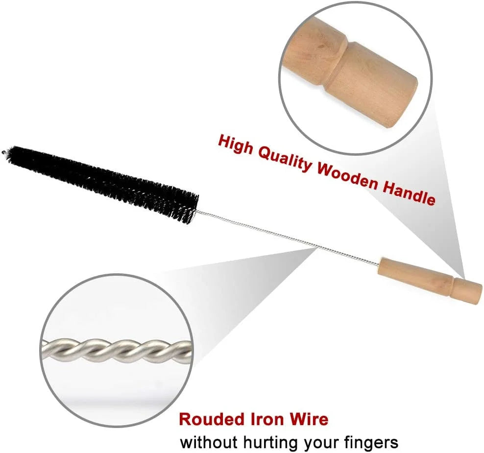 Dryer Vent Cleaner Kit - Long Flexible Lint Remover Brush & Refrigerator Coil Cleaning Tool for Home Maintenance