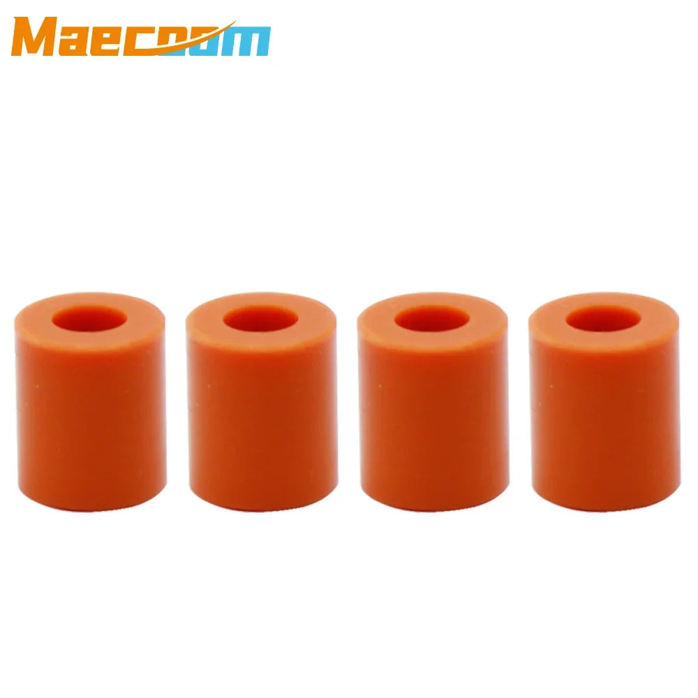 3D Printer Hot Bed Leveling Silicone Spacer Set – High Temperature Solid Column Parts Kit (3 Long + 1 Short) for CR-10/CR-10S/Ender-3 Repair & Upgrade Accessories