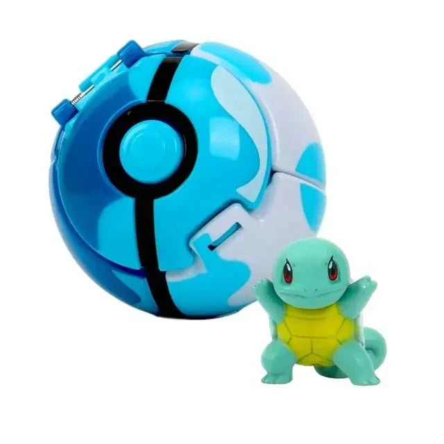 Pokemon Pokeball Figurine β Anime Action Figures including Pikachu & Charizard, Kids Collectible Toy Gift