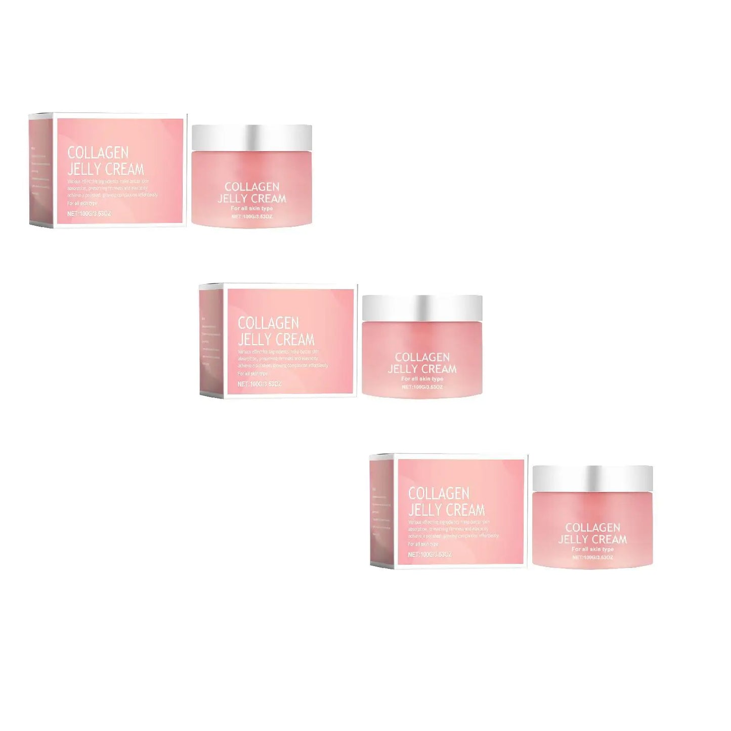 100g Collagen Jelly Cream – Anti-Aging, Anti-Wrinkle, Hydrating, and Skin Tightening Moisturizer for Soft, Firm Skin