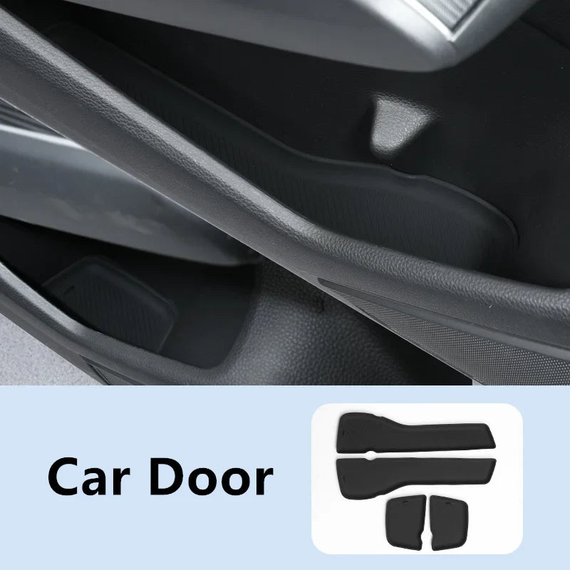 Honda Civic 11th Gen 2022–2025 Door Groove & Cup Mat Set – 12PCS Silicone Non-Slip Car Interior Storage Mats