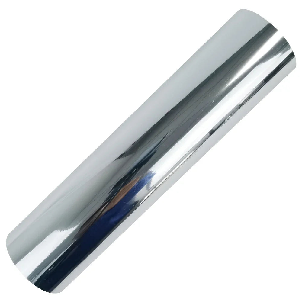 CHEONET Metallic Heat Transfer Vinyl - Glossy Iron-On HTV Roll Sheets for DIY Crafts & Apparel
