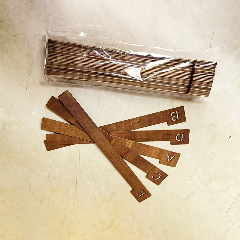 26-Piece Wooden Vinyl Record Dividers Set - Creative Home Decor and Office Organization