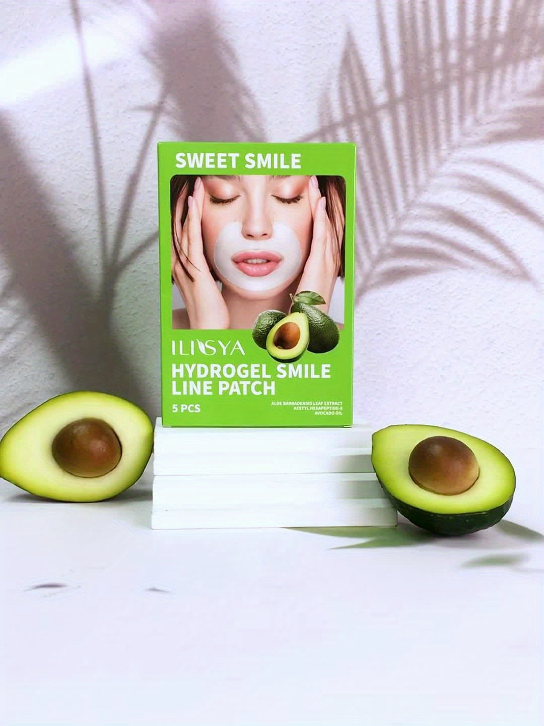 ILISYA Smile Line Patch - Aloe Vera and Niacinamide Gel Mask for Nourishing, Moisturizing, and Firming Facial Skin