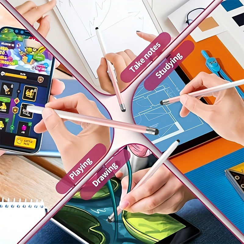 10 Pack Capacitive Stylus Pens for Touch Screens - High Sensitivity, Precision, No Battery, Compatible with iPad Air 2, iPhone, Tablets and Smartphones