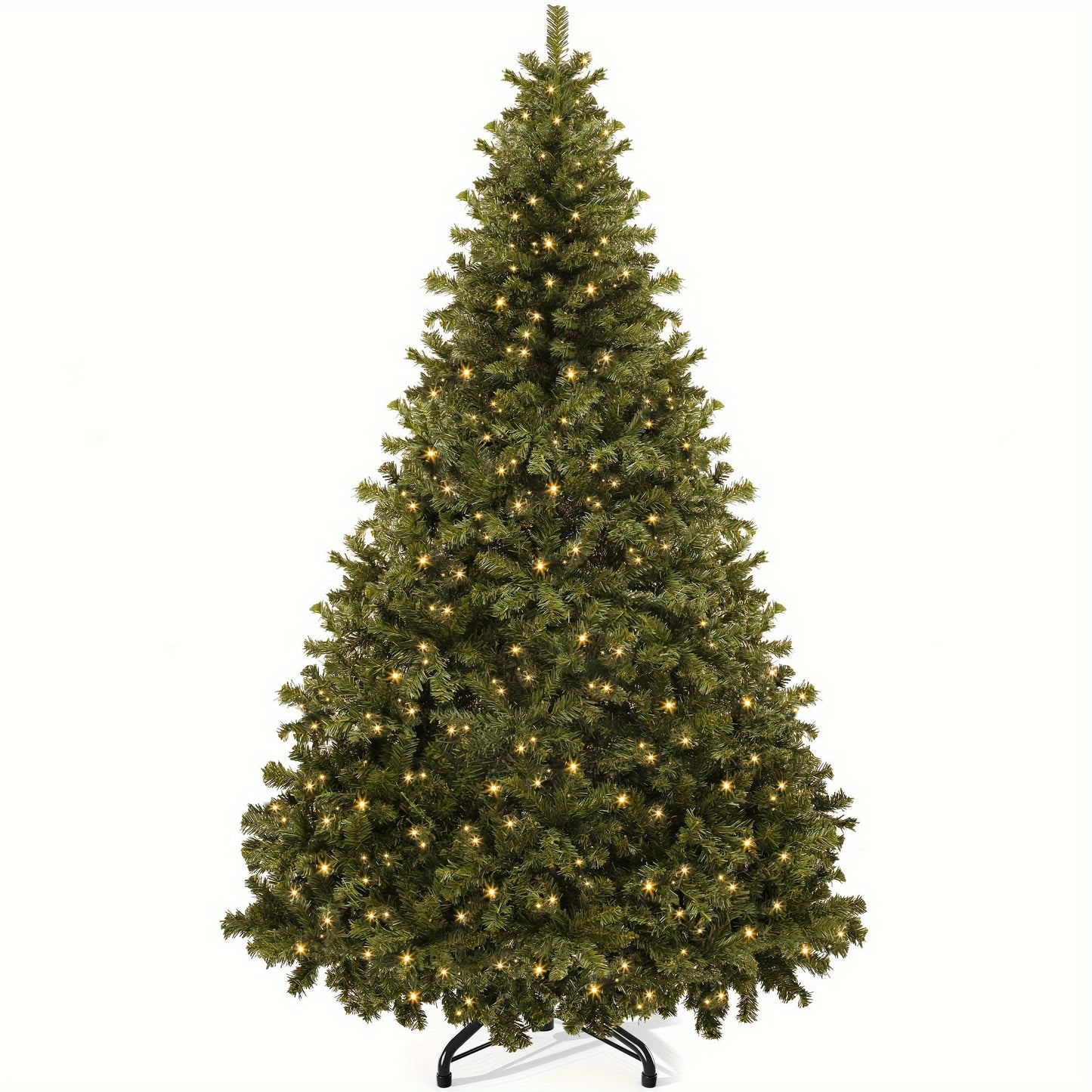 6ft Pre-Lit Artificial Christmas Tree - 880 Branch Tips and 250 Lights for Holiday Parties, Homes, and Offices