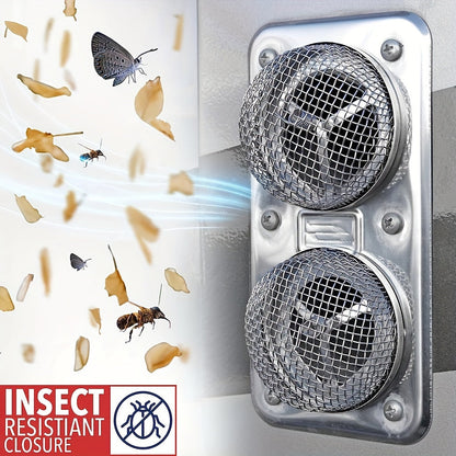 2pcs Stainless Steel RV Furnace Vent Screen with Tool – 2.8” Round Insect-Resistant Mesh for Camper Vents – Outdoor Trailer Accessories