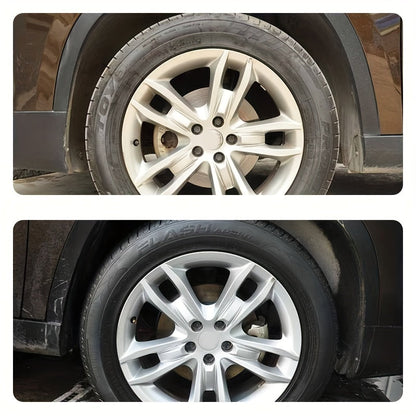 Black Shine Tire Wax - Durable, Long-Lasting Protection and Restoration Wax for Car, Bike, and Motorcycle Tires - Prevents Cracking, Whitening and Covers Scratches