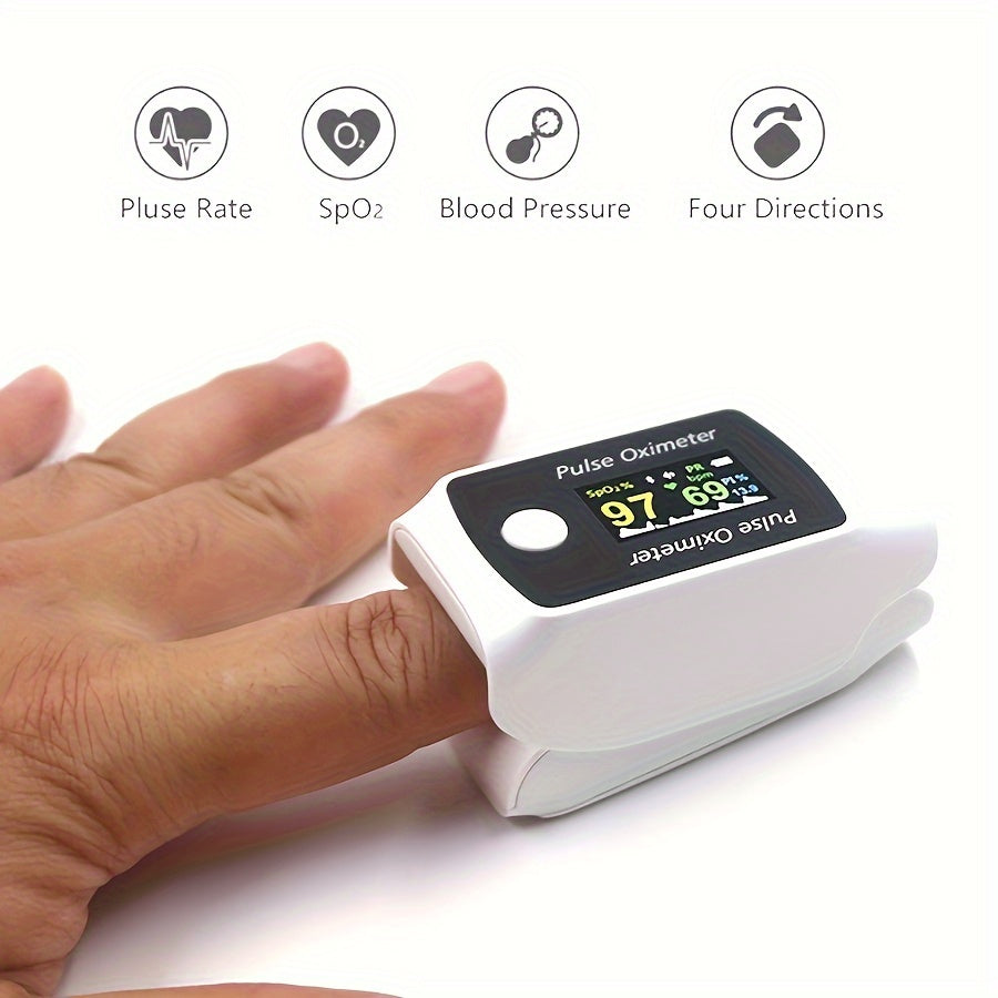 Levassior 2-in-1 Pulse Oximeter and Blood Pressure Monitor – Wireless Digital Finger-Tip Health Device for Sports Use, Battery Powered (≤36V), Plastic, Pack of 1