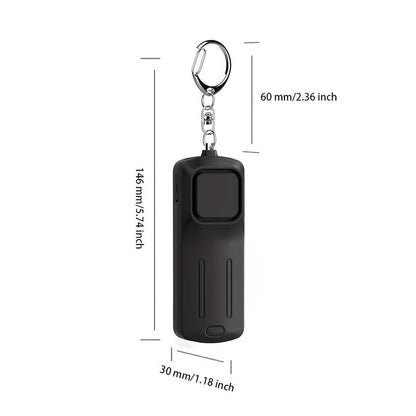 130dB Self-Defense Alarm – Anti-Wolf Women’s Security Alert Keychain, Loud Emergency Scream for Personal Safety