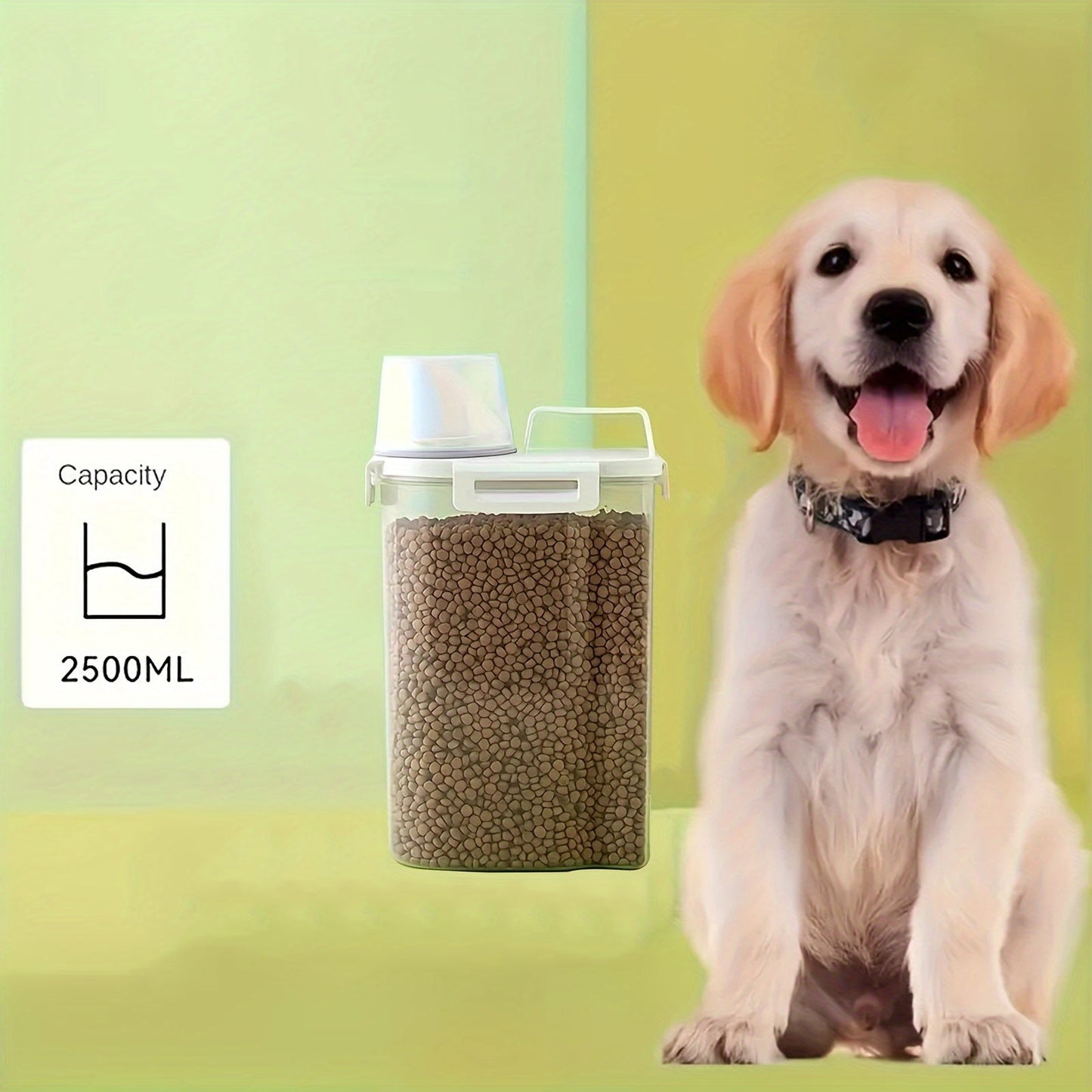 Airtight Food Storage Container with Lid - Moisture & Leak-Proof, Ideal for Grains, Nuts, Flour & Rice, Portable Kitchen Organizer