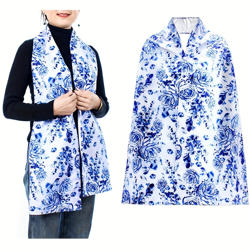 Adult Bib Scarf for Eating – Washable, Waterproof and Oil-Proof, Clothing Protector for Elderly Women, Dignity Dining Scarf Bibs for Seniors