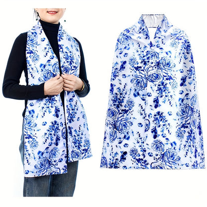 Adult Bib Scarf for Eating – Washable, Waterproof and Oil-Proof, Clothing Protector for Elderly Women, Dignity Dining Scarf Bibs for Seniors
