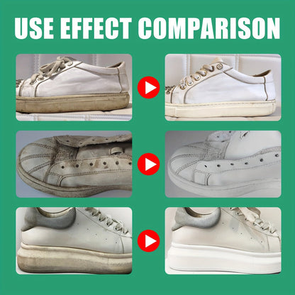 No Rinse Shoe Cleaner Gel – Removes Stains and Yellowing, Safe for Canvas, Sports and White Shoes – Portable and Easy to Use