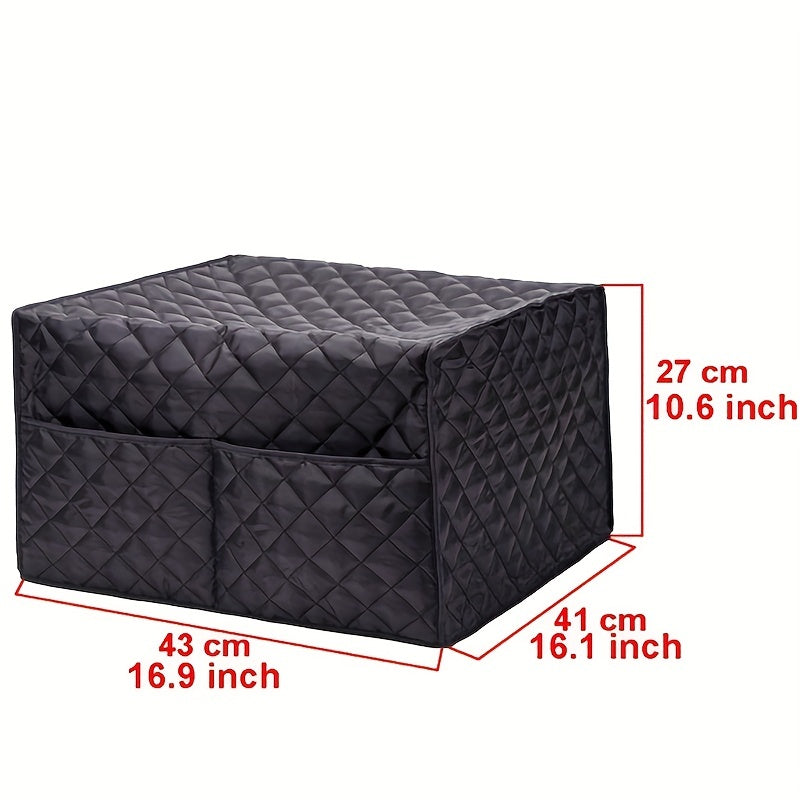 Dustproof Convection Toaster Oven Cover with 2 Accessory Pockets - Protects Stand Smart Oven, Toaster Oven, and Small Kitchen Appliances - Easy Storage and Cleaning