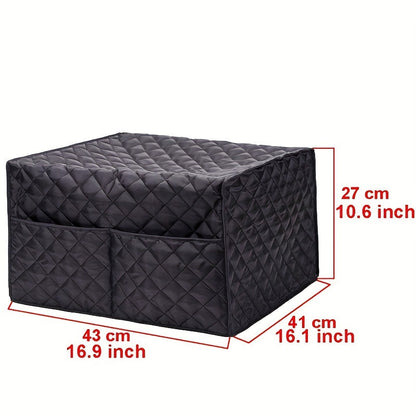 Dustproof Convection Toaster Oven Cover with 2 Accessory Pockets - Protects Stand Smart Oven, Toaster Oven, and Small Kitchen Appliances - Easy Storage and Cleaning
