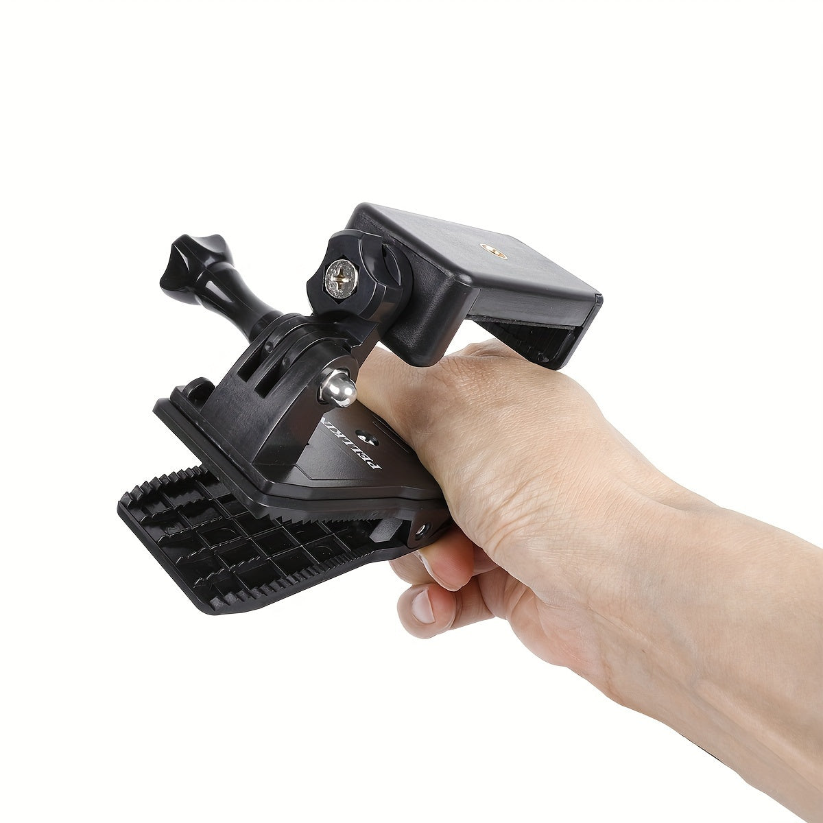 Adjustable ABS Shoulder Mount Clip for Smartphone Recording – First-Person View Outdoor Vlogging and Live Streaming Holder for Backpack Strap