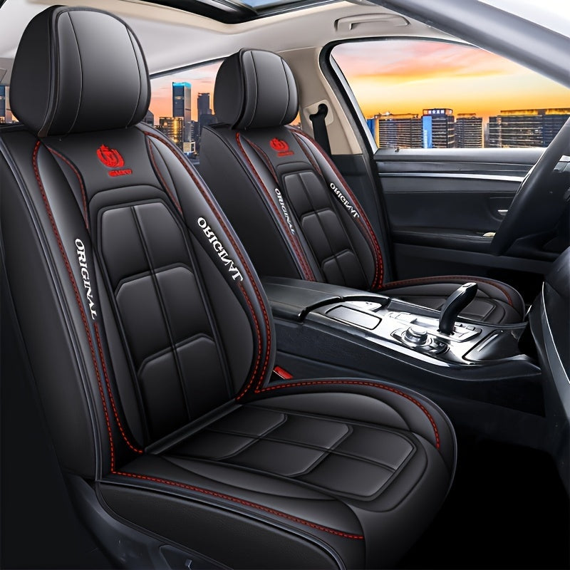 Universal Car Seat Cover – PU Leather Cushion Protector Mat for Sedan & SUV – Car Accessories – 1 Front Seat Cover