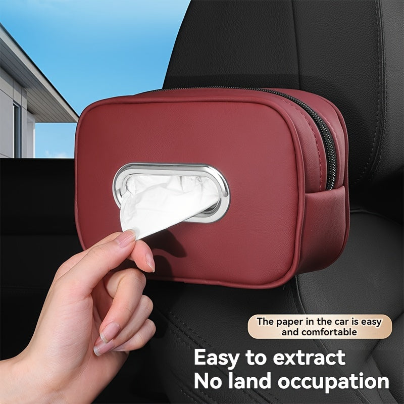 Hanging Car Napkin Holder - Armrest Box Tissue Holder for Car Interior Accessory