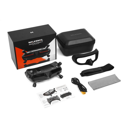 CADDXFPV Walksnail Avatar HD FPV Goggles – 5.8GHz Steadyview Receiver, Head Tracker, 1920x1080 Video Glasses for RC Drone