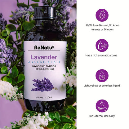 Pure Natural Lavender Essential Oil - 100% Pure and Therapeutic Grade