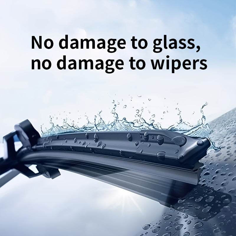 Windshield Cleaner and Oil Film Remover – Self-Dispensing Glass Cleaning Tool with Agent – Streak-Free Glossy Cleaner, Water Stain Remover for Car Windows and Mirrors – 1 Bottle (4.06oz) and 1 Sponge