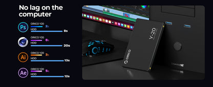 ORICO SATA III SSD 2.5” — 512GB-4TB 3D NAND Internal Solid State Drive Up to 550MB/s for PC & Laptop Upgrade