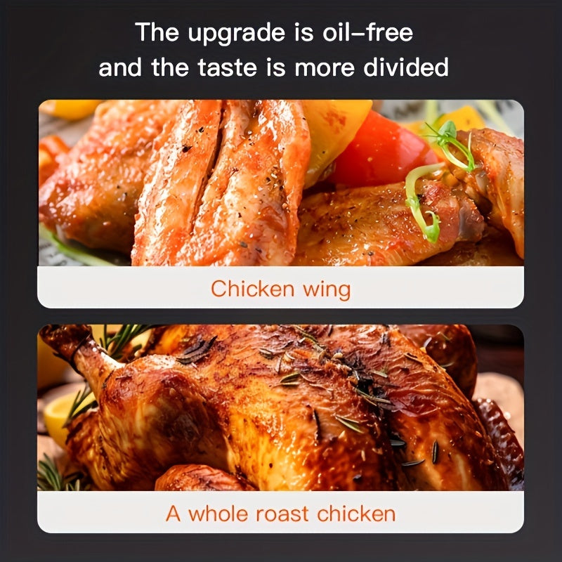 4.5L Large Capacity Air Fryer – 900W Oil-Less Cooking with Turbo Circulation, Even Heat Distribution – Ideal for Chicken, French Fries, Wings and More