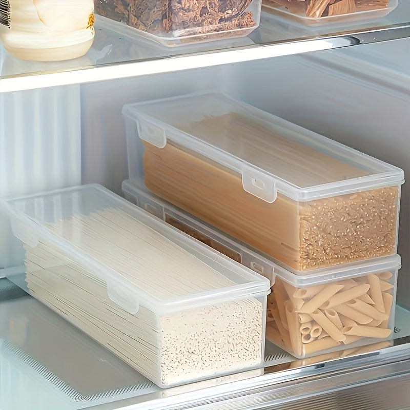 3 Pack Large Capacity Clear Plastic Storage Bins – Stackable, Sealable, Food-Safe Kitchen Organizer for Fruits, Vegetables, Meats, and More